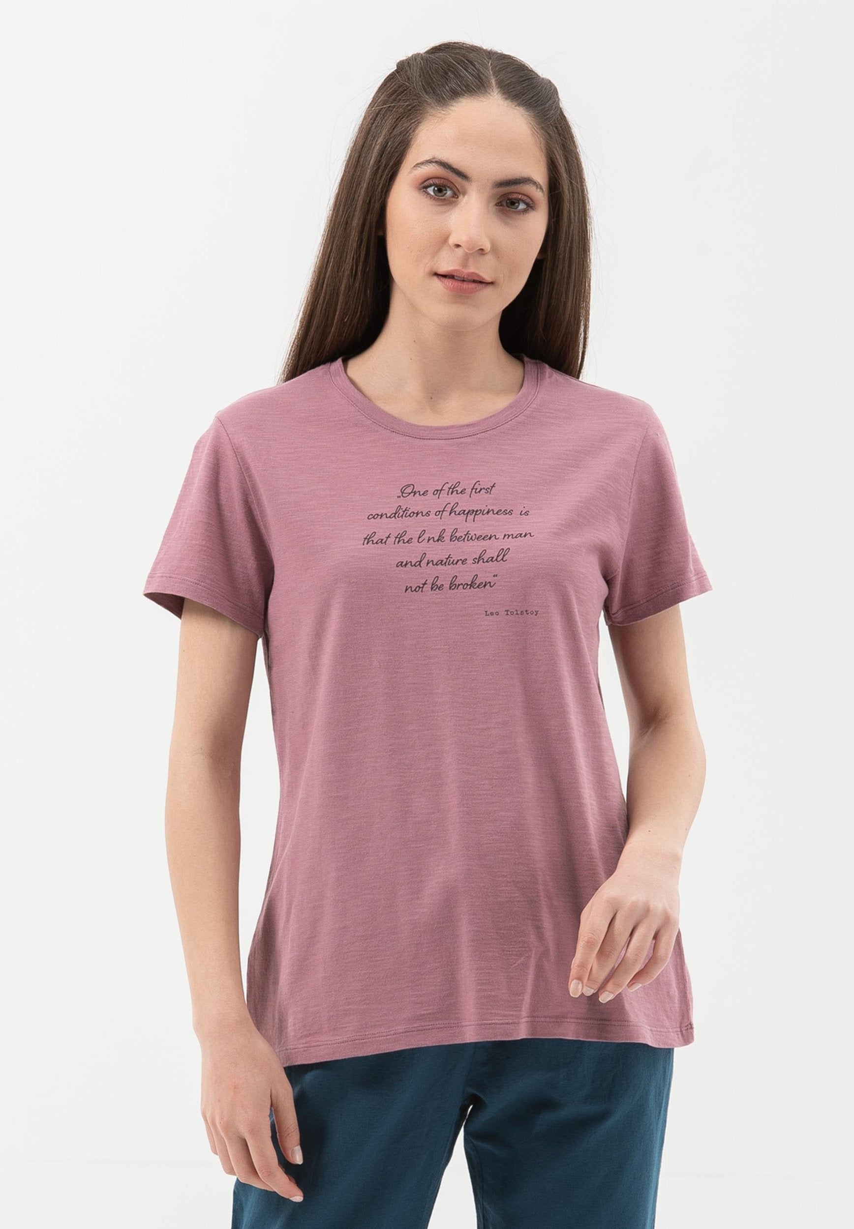 T-Shirt aus Bio-Baumwolle mit Text-Print