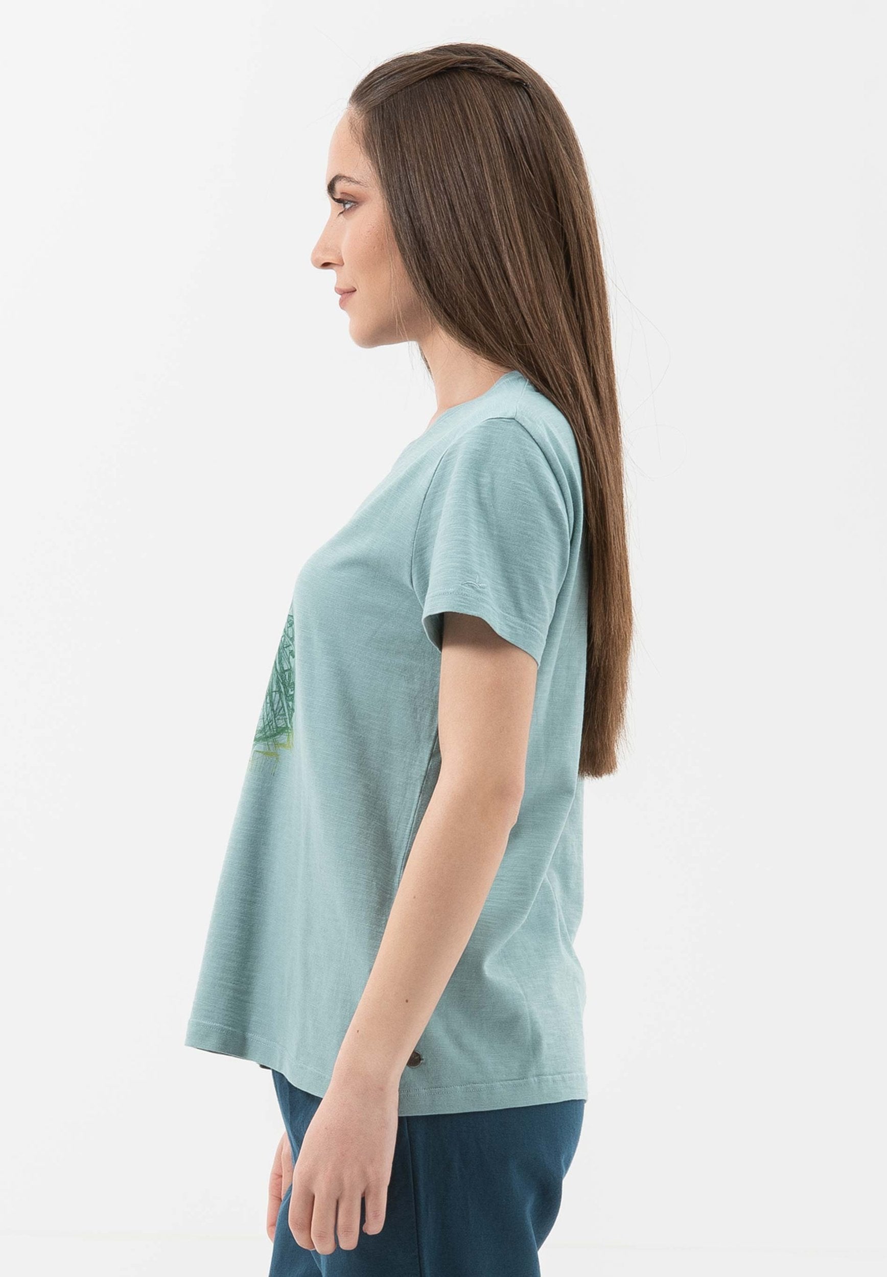 T-Shirt aus Bio-Baumwolle mit  Riesenrad-Print