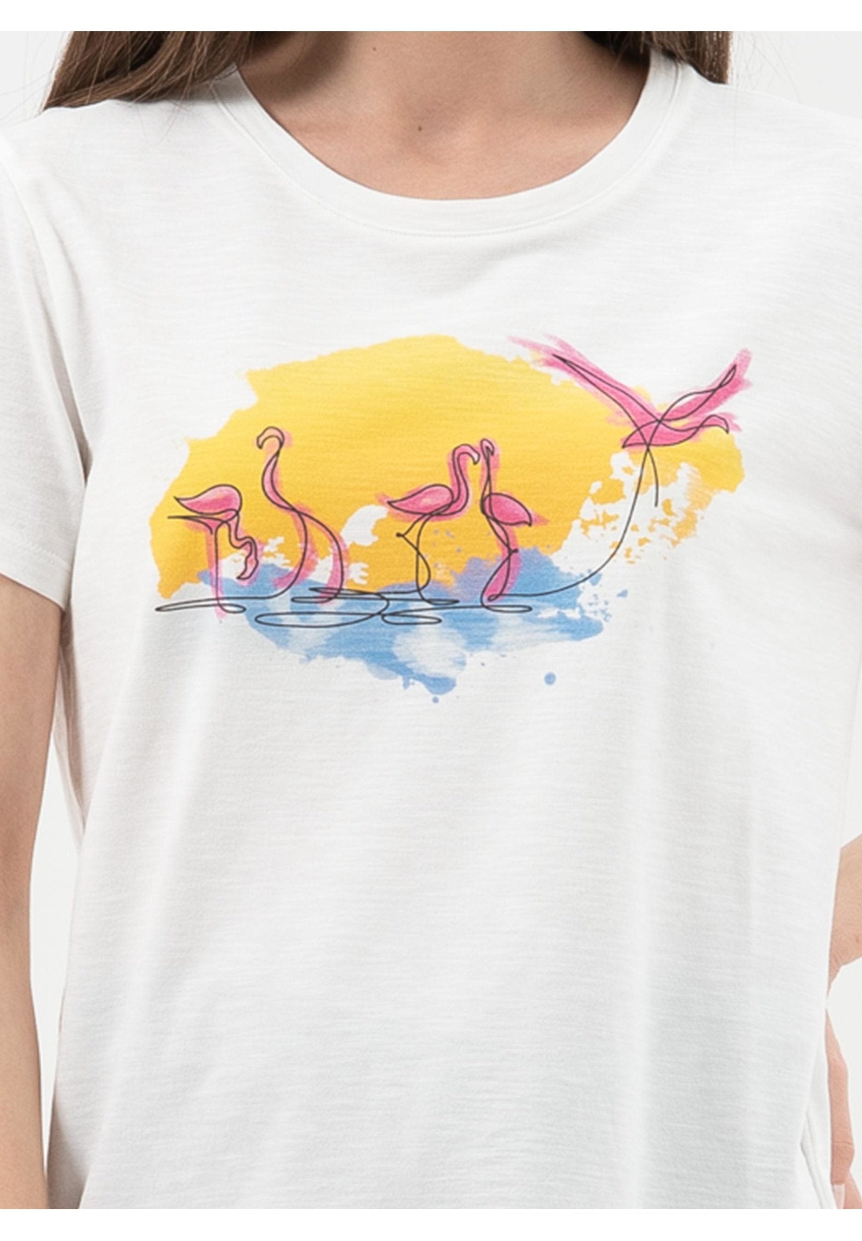 T-Shirt aus Bio-Baumwolle mit Print