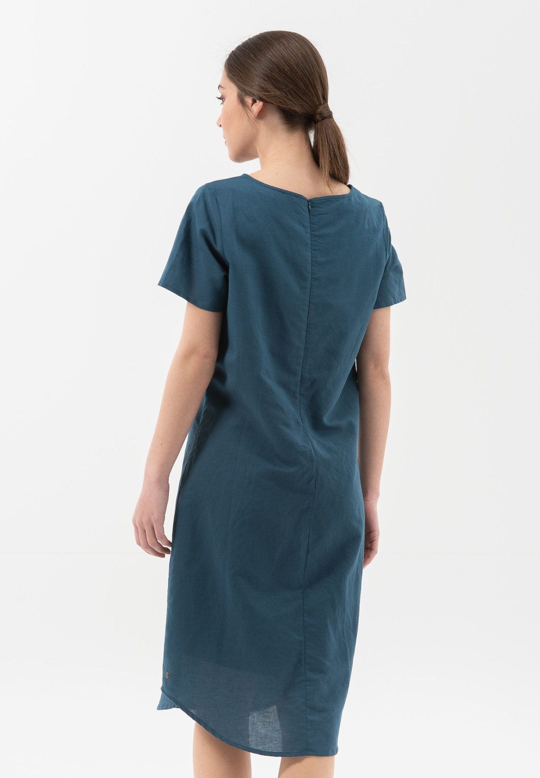 Kleid aus Leinen mit Bio-Baumwolle