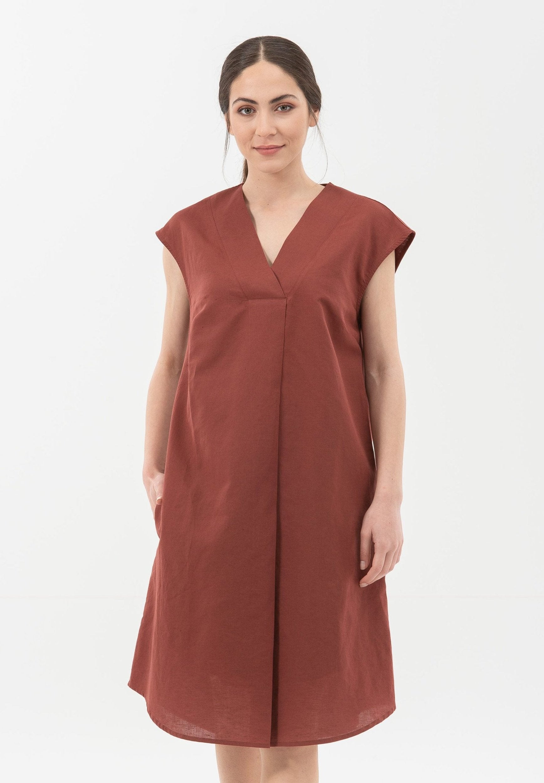 Kleid aus Leinen mit Bio-Baumwolle | Nachhaltige Damenmode