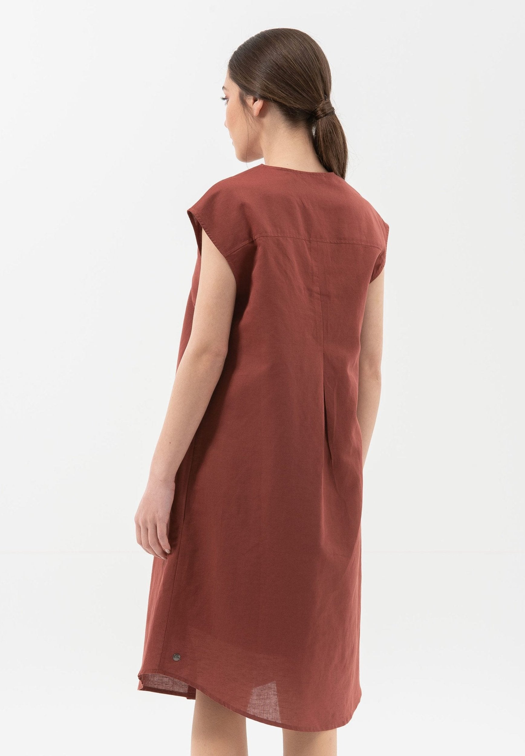 Kleid aus Leinen mit Bio-Baumwolle