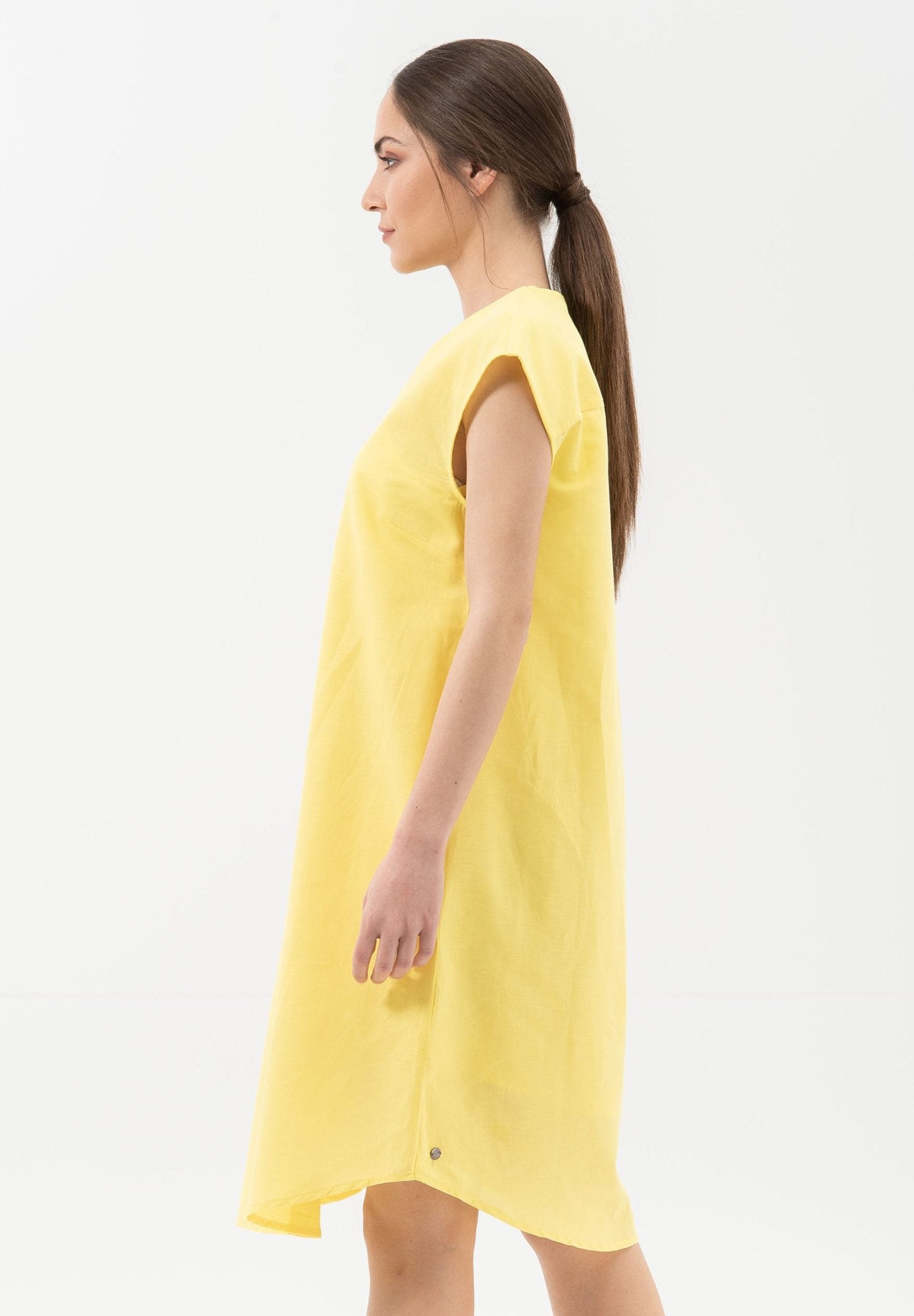 Kleid aus Leinen mit Bio-Baumwolle
