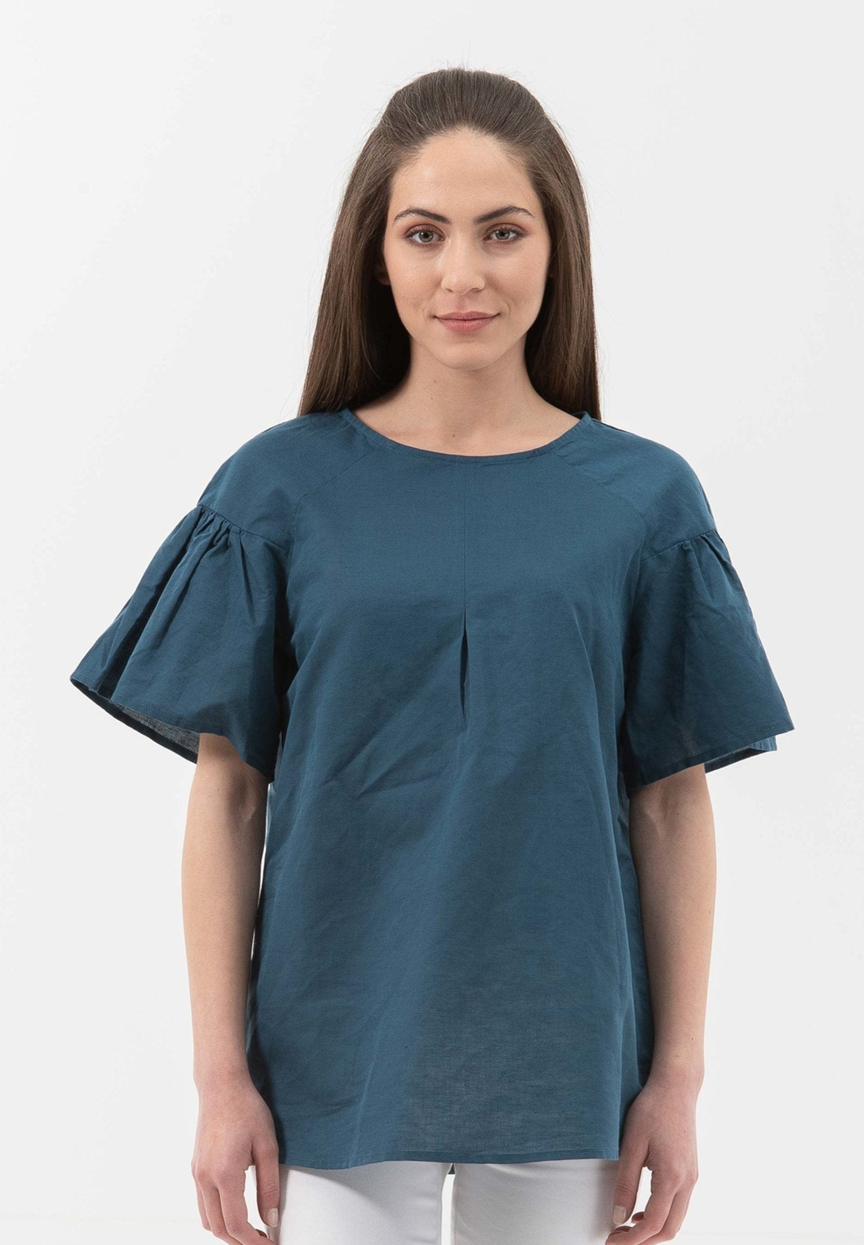 Bluse aus Leinen mit Bio-Baumwolle | Nachhaltige Damenmode