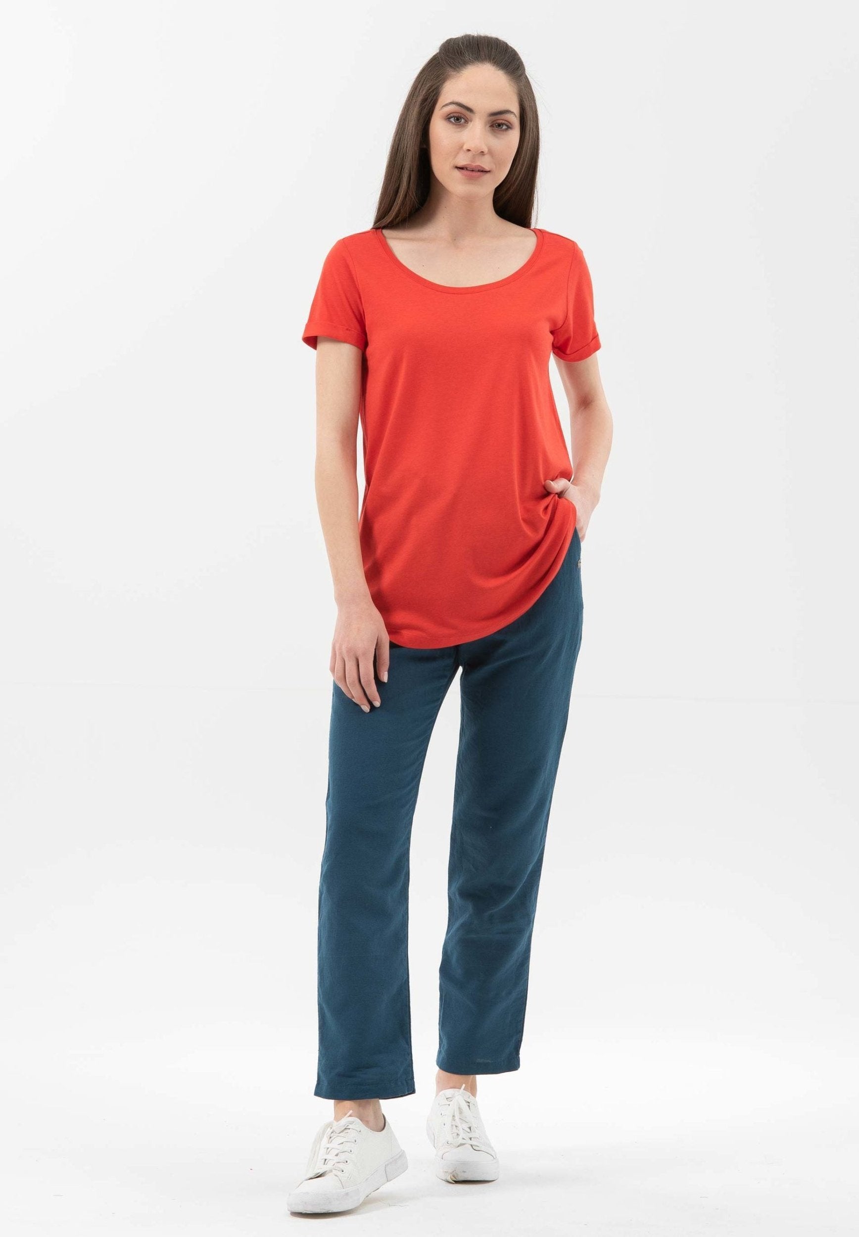 T-Shirt aus TENCEL™ Lyocell- Bio-Baumwolle-Mix