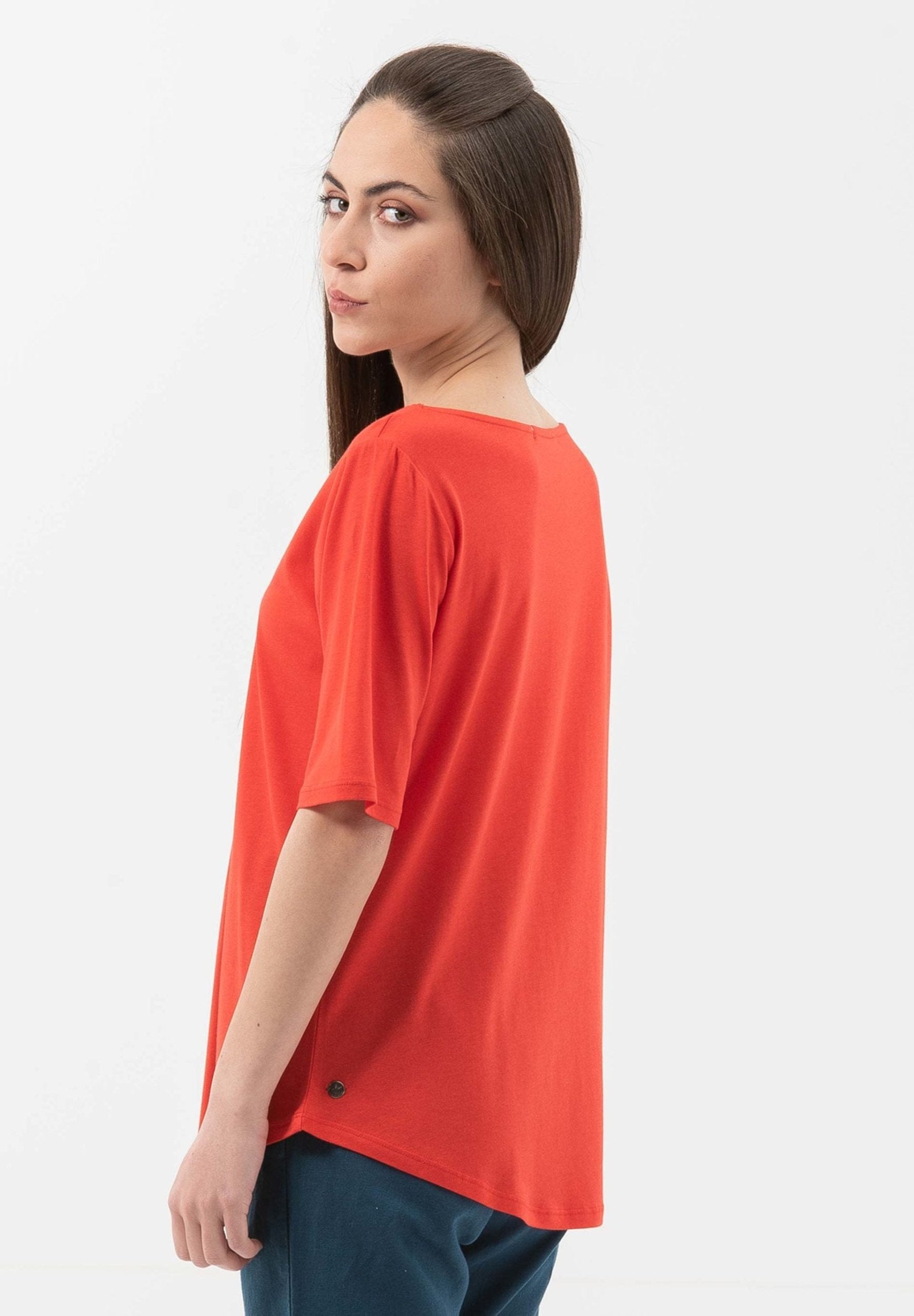 T-Shirt aus TENCEL™ Lyocell-Bio-Baumwolle-Mix