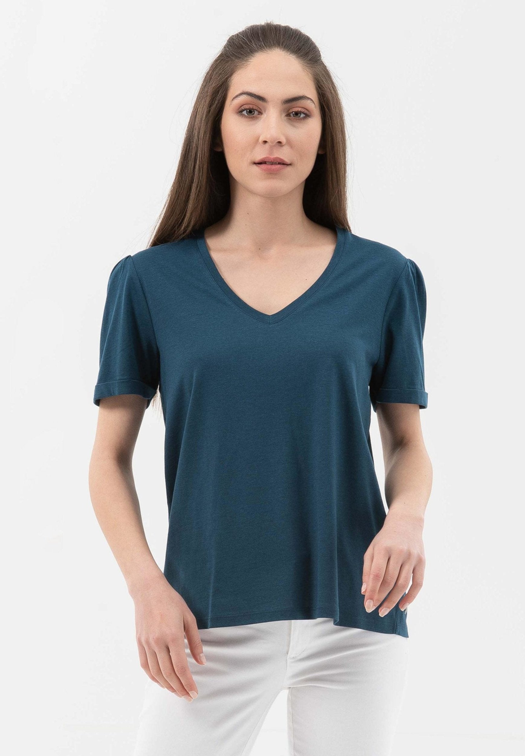 T-Shirt aus TENCEL™ Lyocell- Bio-Baumwolle-Mix | Nachhaltige Damenmode