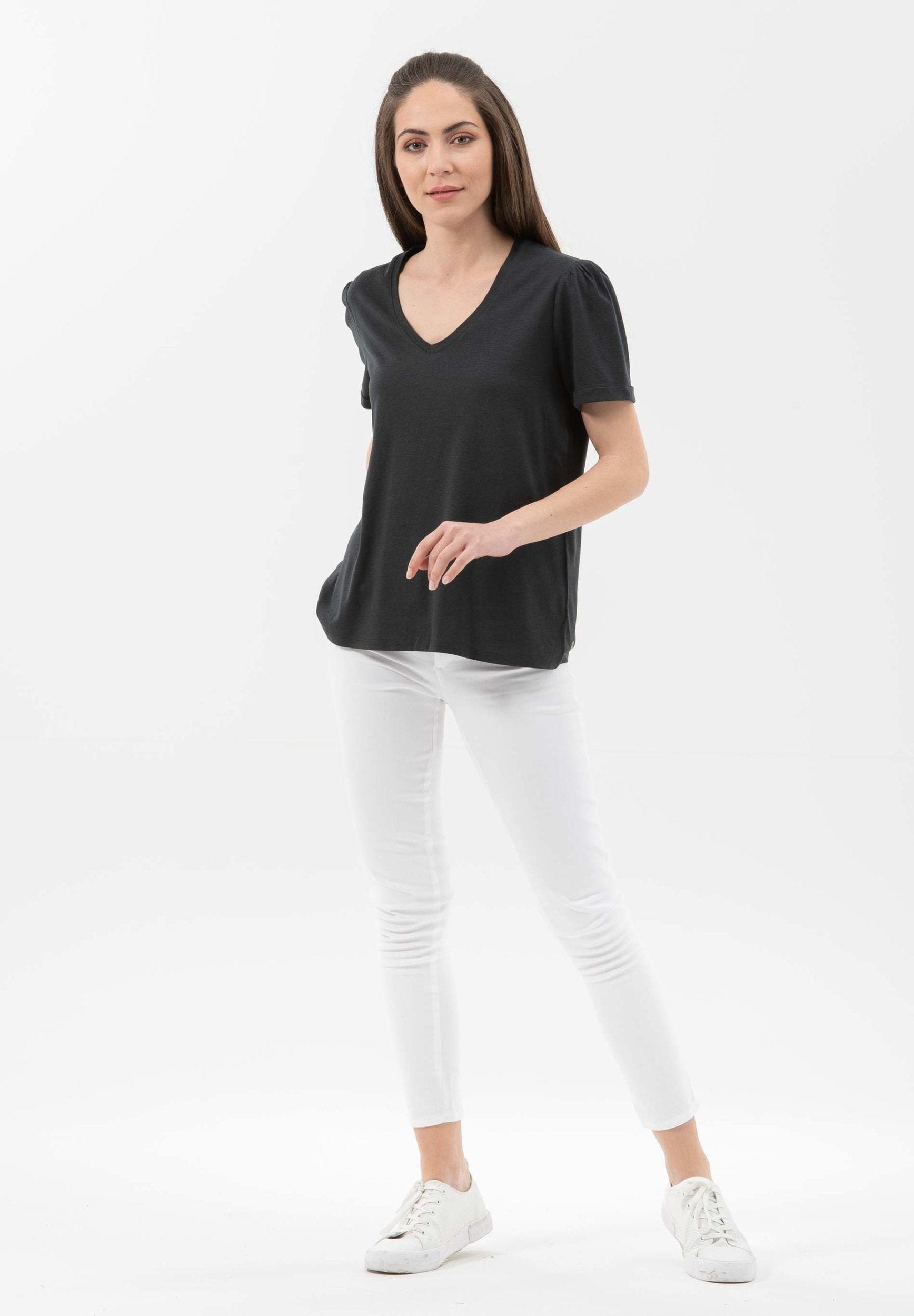 T-Shirt aus TENCEL™ Lyocell- Bio-Baumwolle-Mix