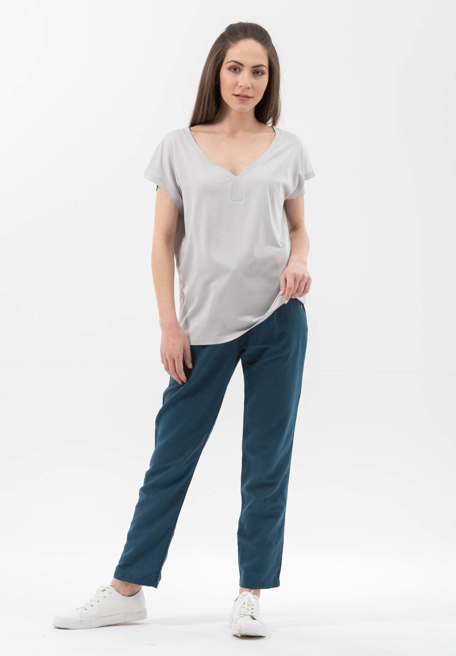T-Shirt aus TENCEL™ Lyocell- Bio-Baumwolle-Mix