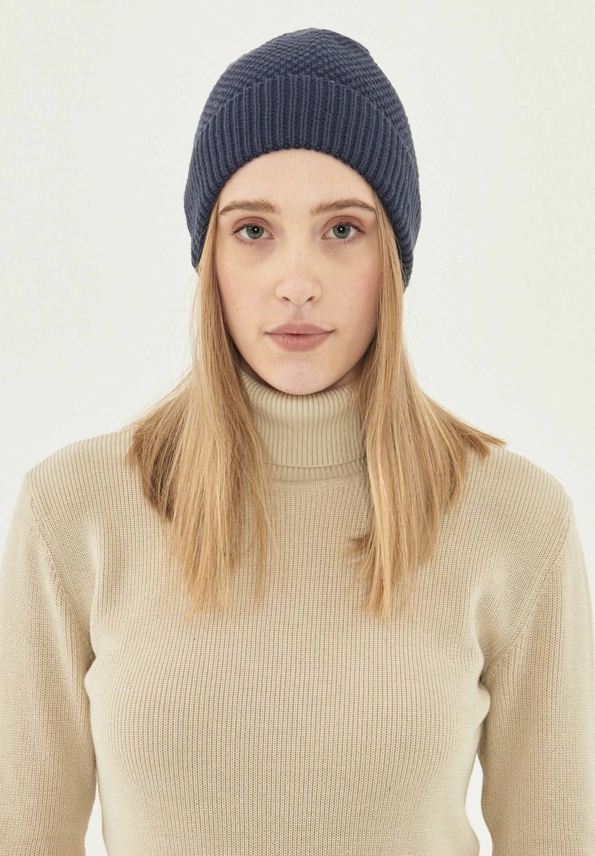 Waffelstrick Beanie aus Bio-Baumwolle