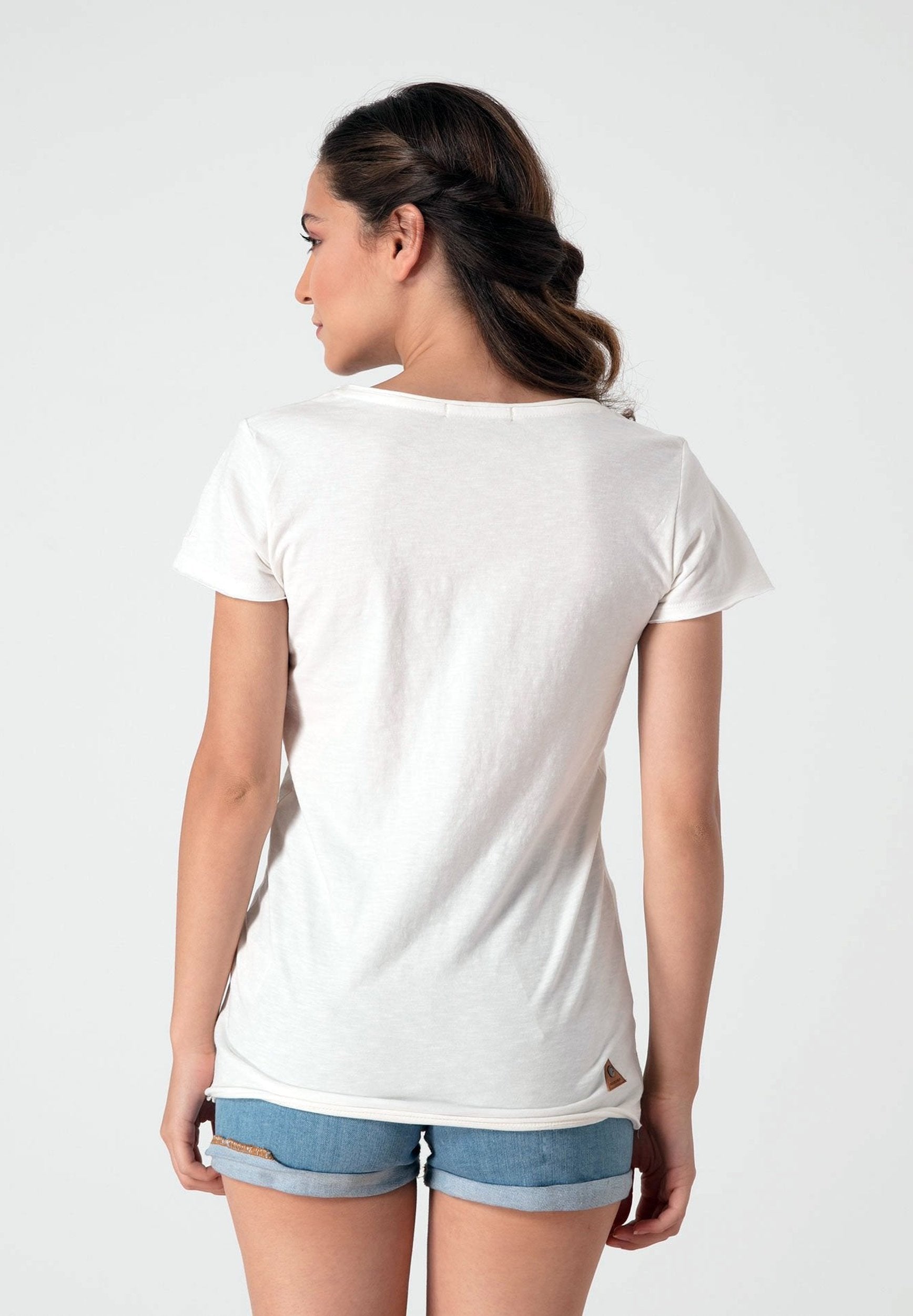 T-Shirt mit Gänseblümchen-Print aus Bio-Baumwolle