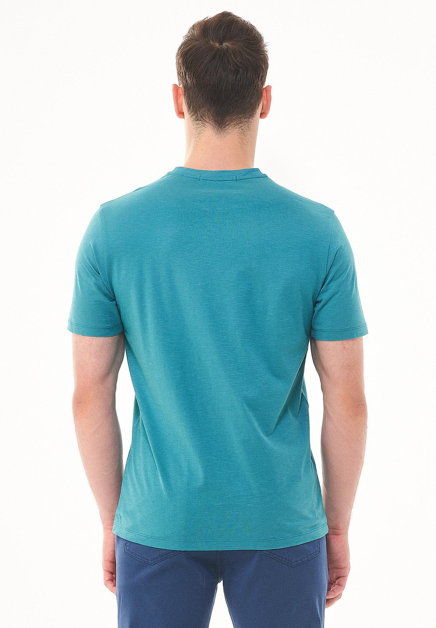T-Shirt aus Bio-Baumwolle mit Fisch-Print