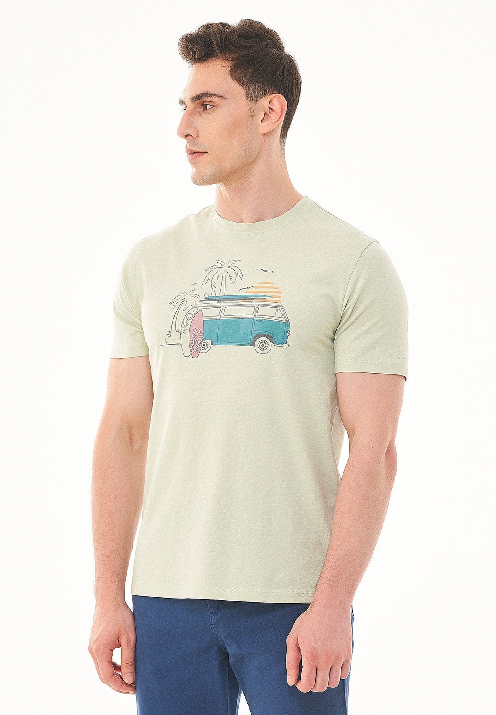 T-Shirt aus Bio-Baumwolle mit Print