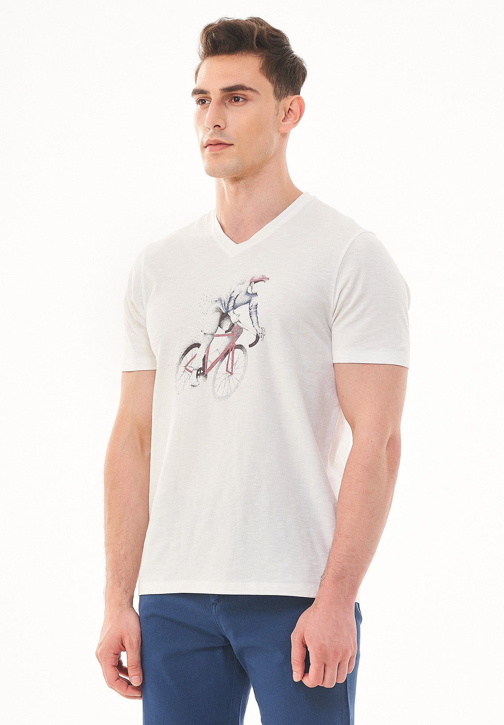 T-Shirt aus Bio-Baumwolle mit Print