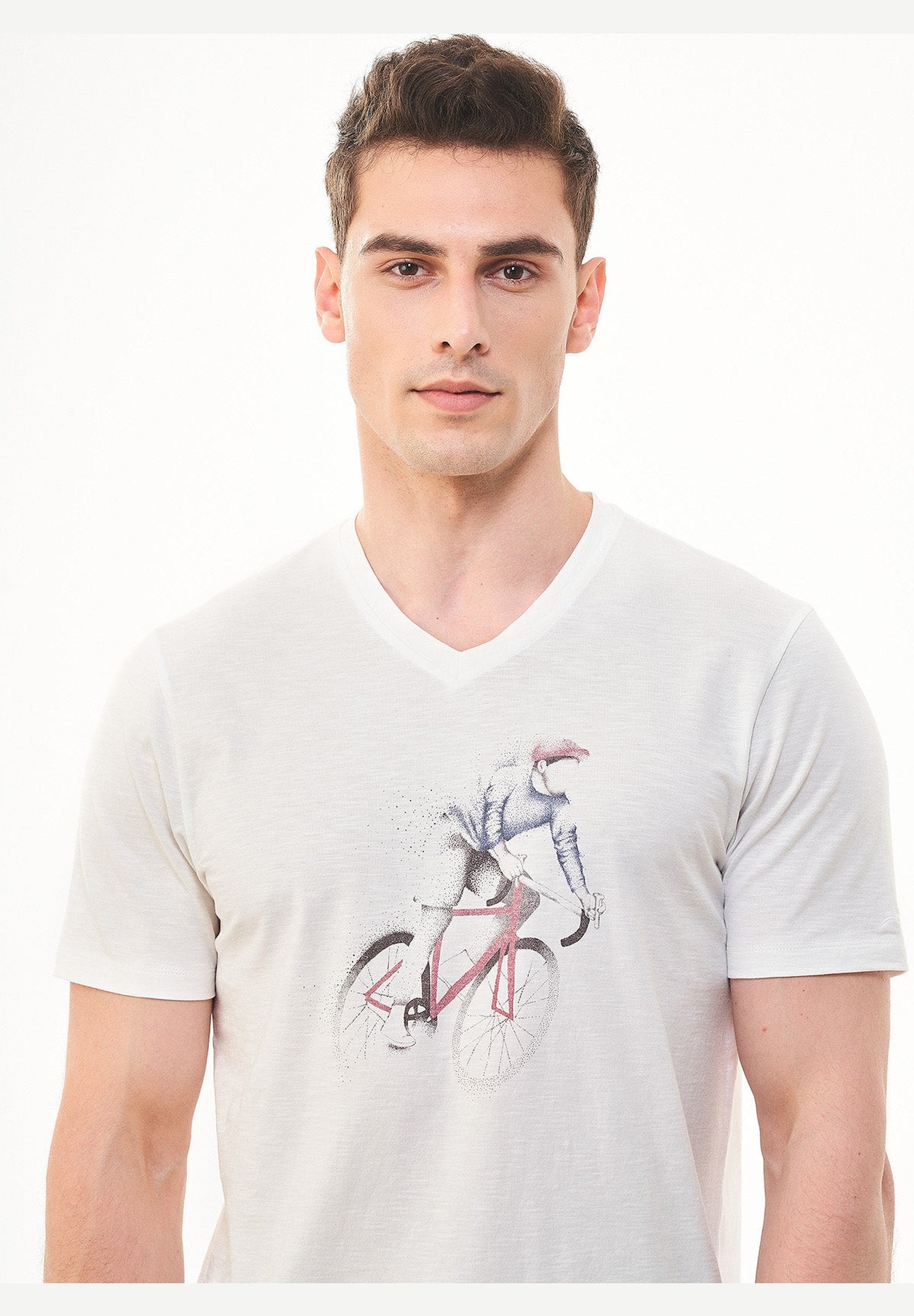 T-Shirt aus Bio-Baumwolle mit Print