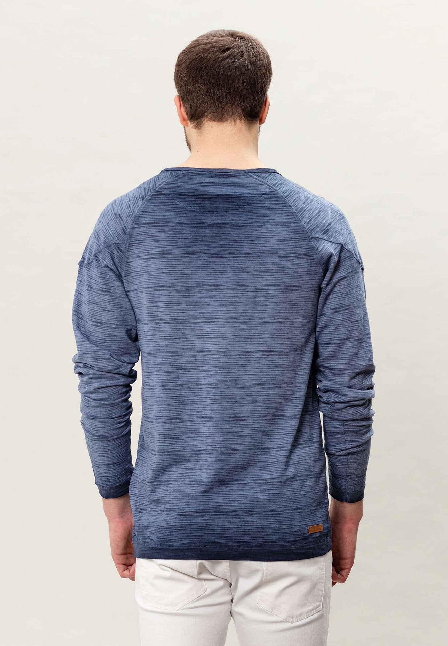 Garment Dyed Langarmshirt aus Bio-Baumwolle