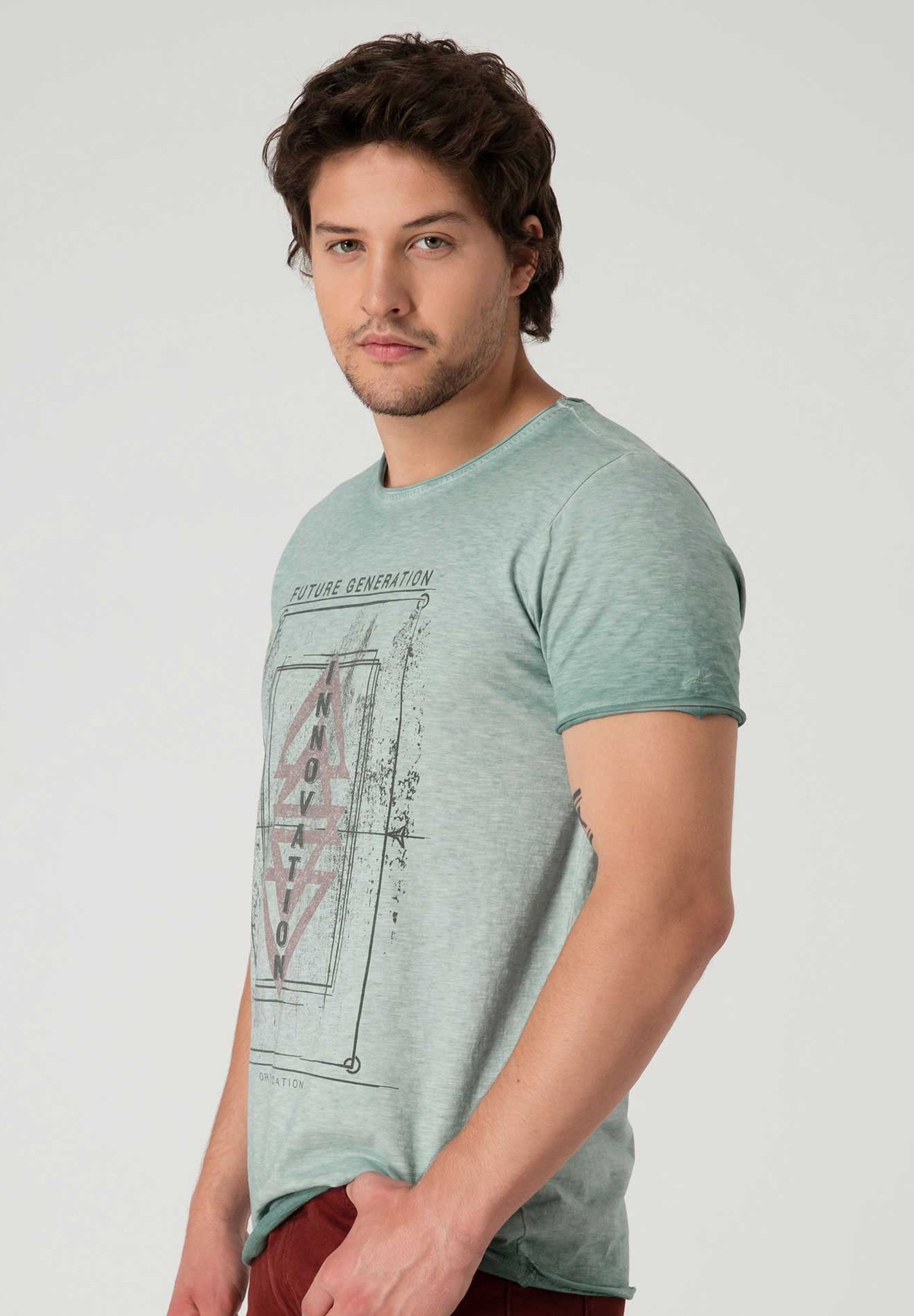 Bedrucktes T-Shirt aus Bio-Baumwolle