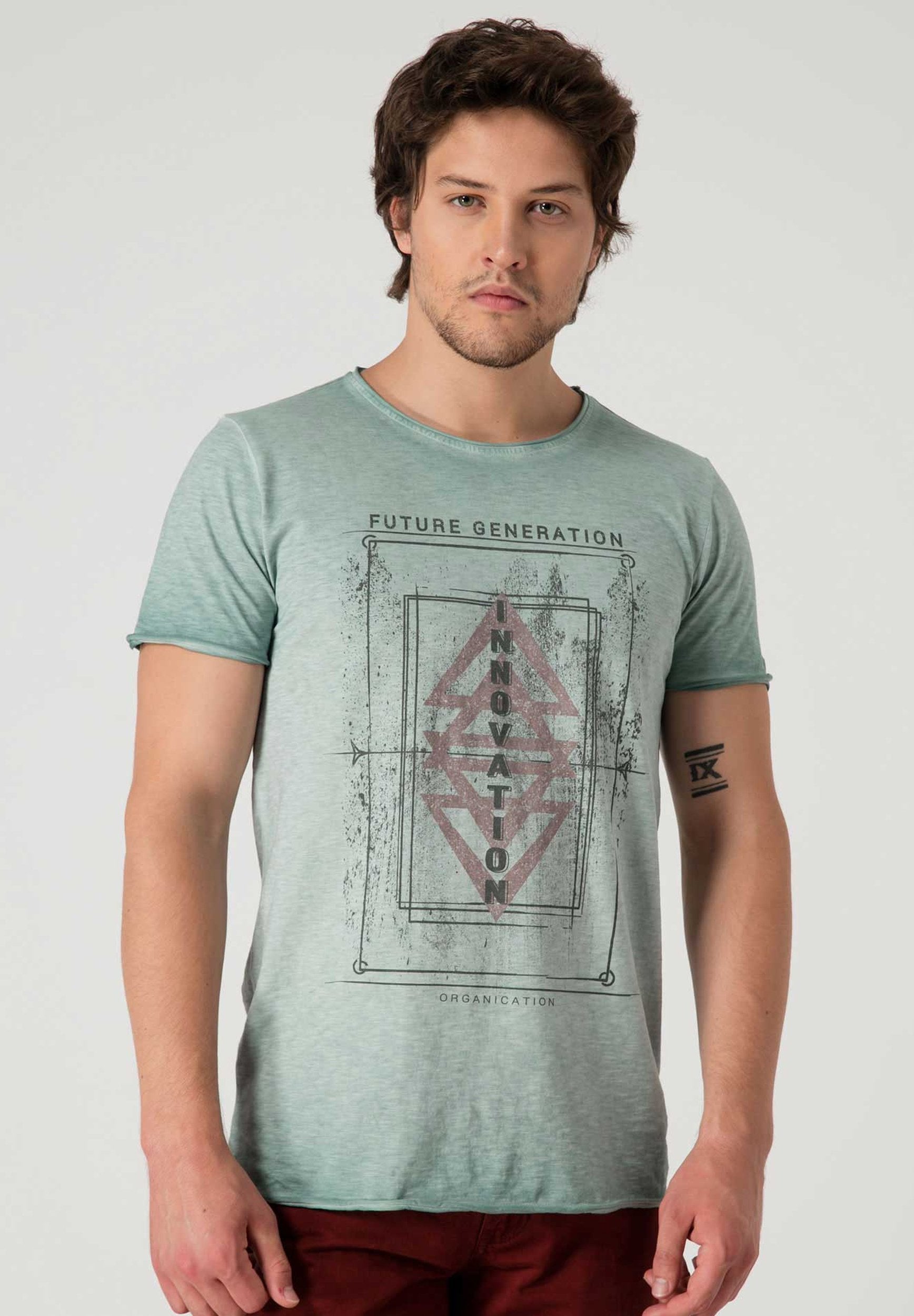 Bedrucktes T-Shirt aus Bio-Baumwolle