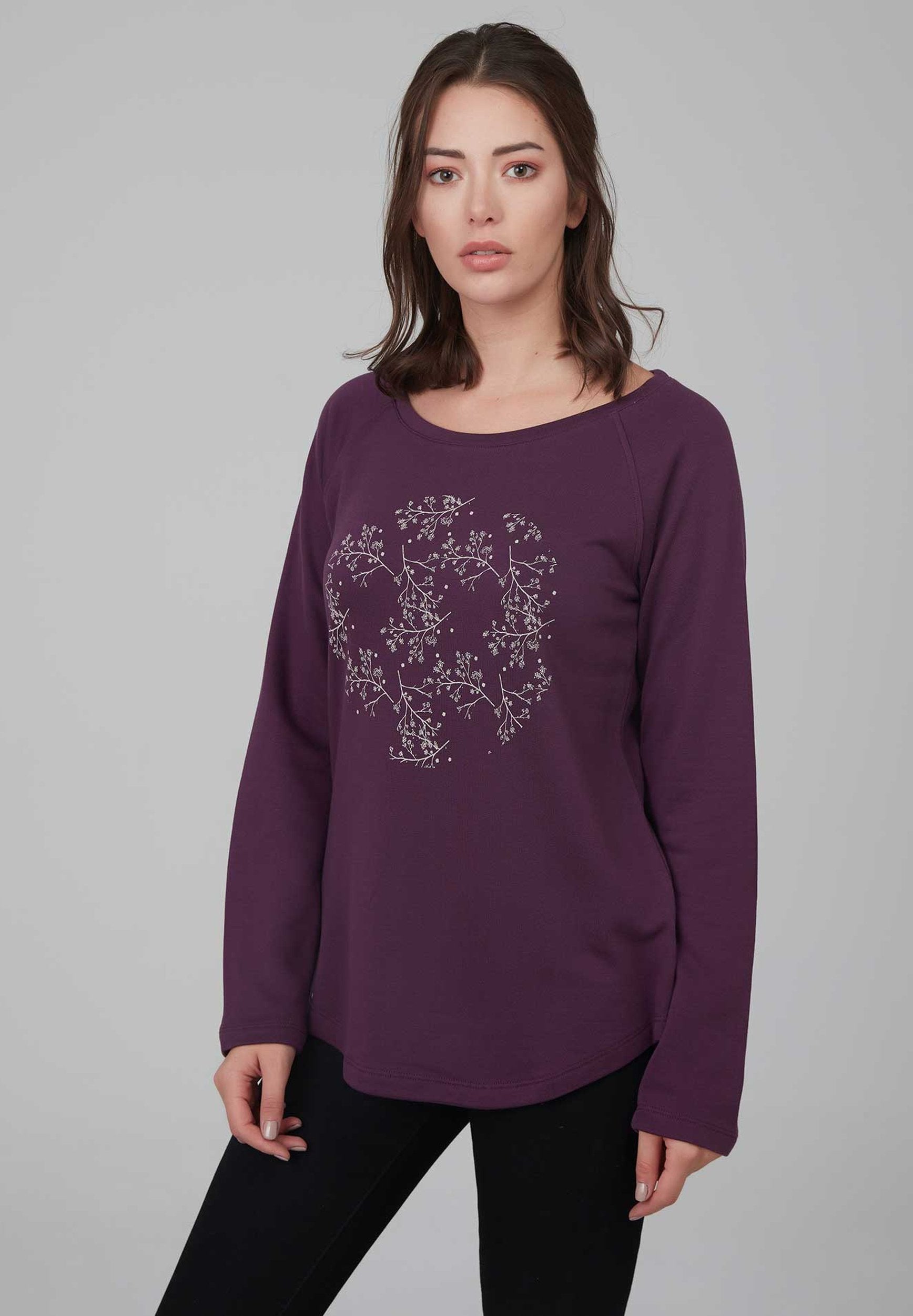 TENCEL™ Lyocell Langarmshirt mit Blumenprint