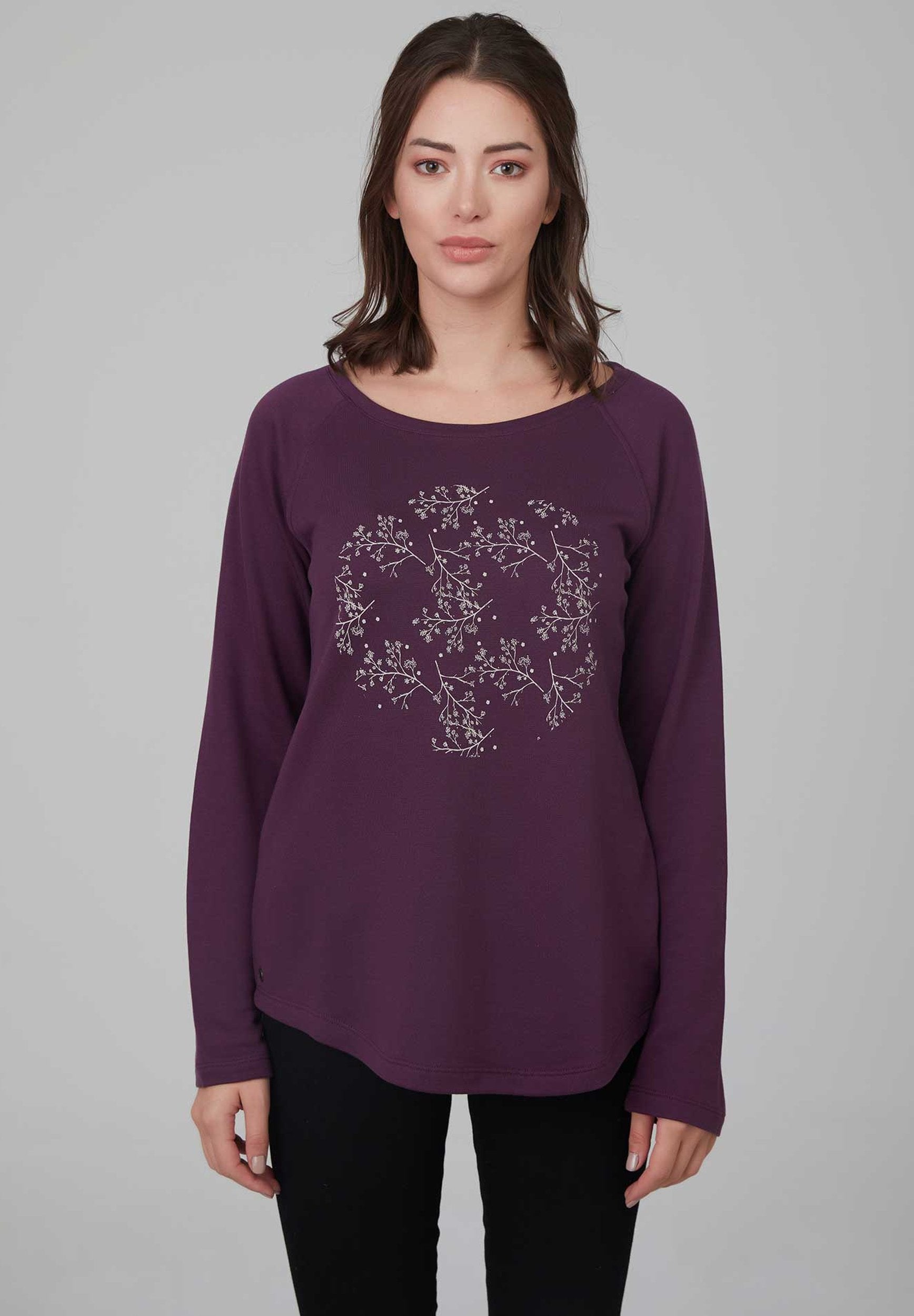 TENCEL™ Lyocell Langarmshirt mit Blumenprint