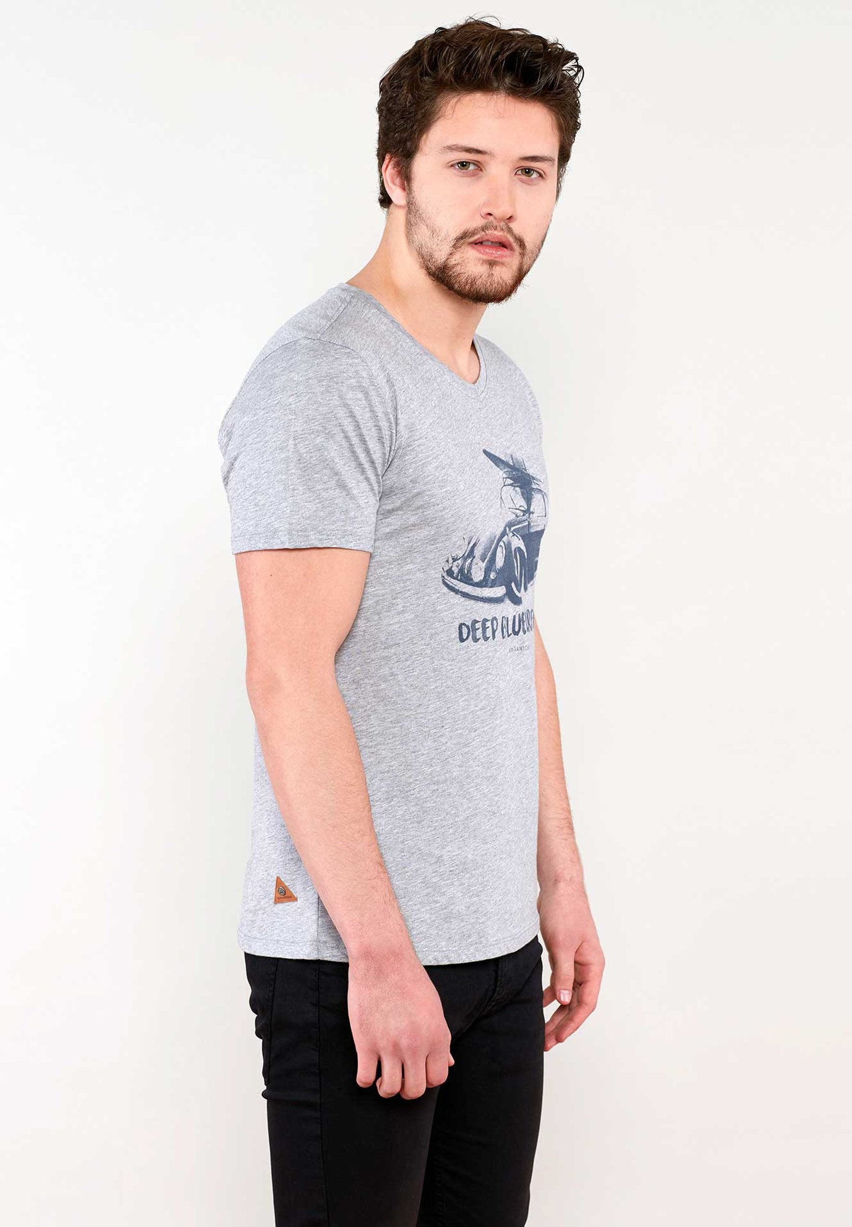 Auto Bedrucktes T-Shirt aus Bio-Baumwolle
