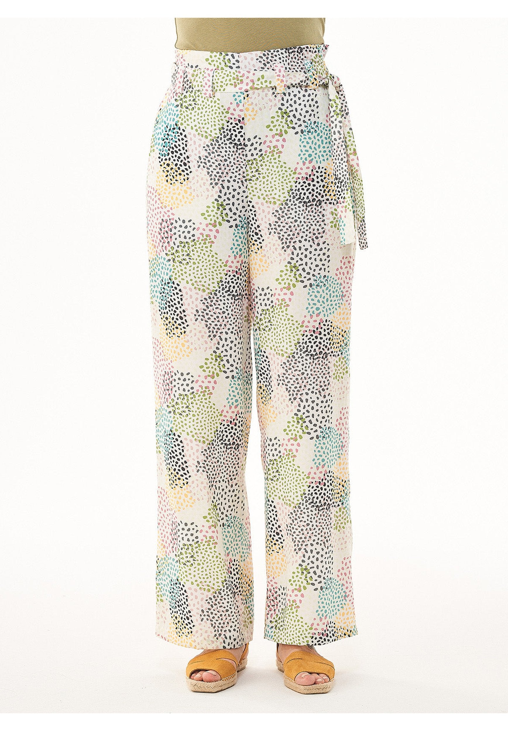 Hose aus TENCEL™ Lyocell mit Allover-Print