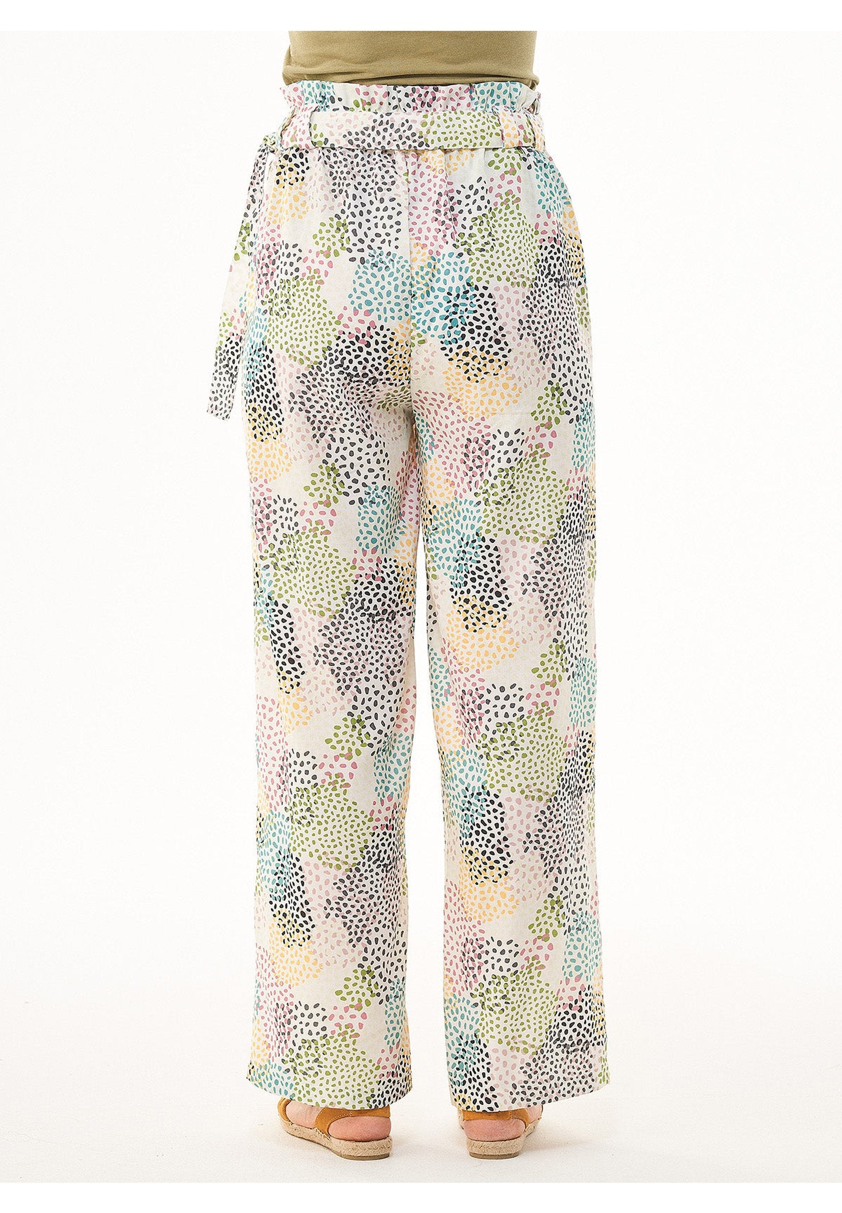 Hose aus TENCEL™ Lyocell mit Allover-Print