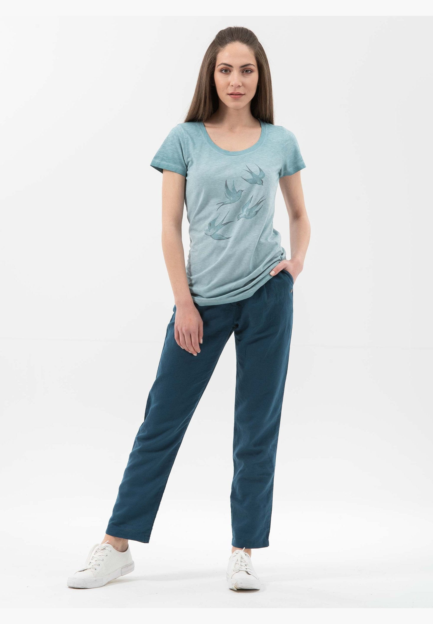 Cold Dyed T-Shirt aus Bio-Baumwolle