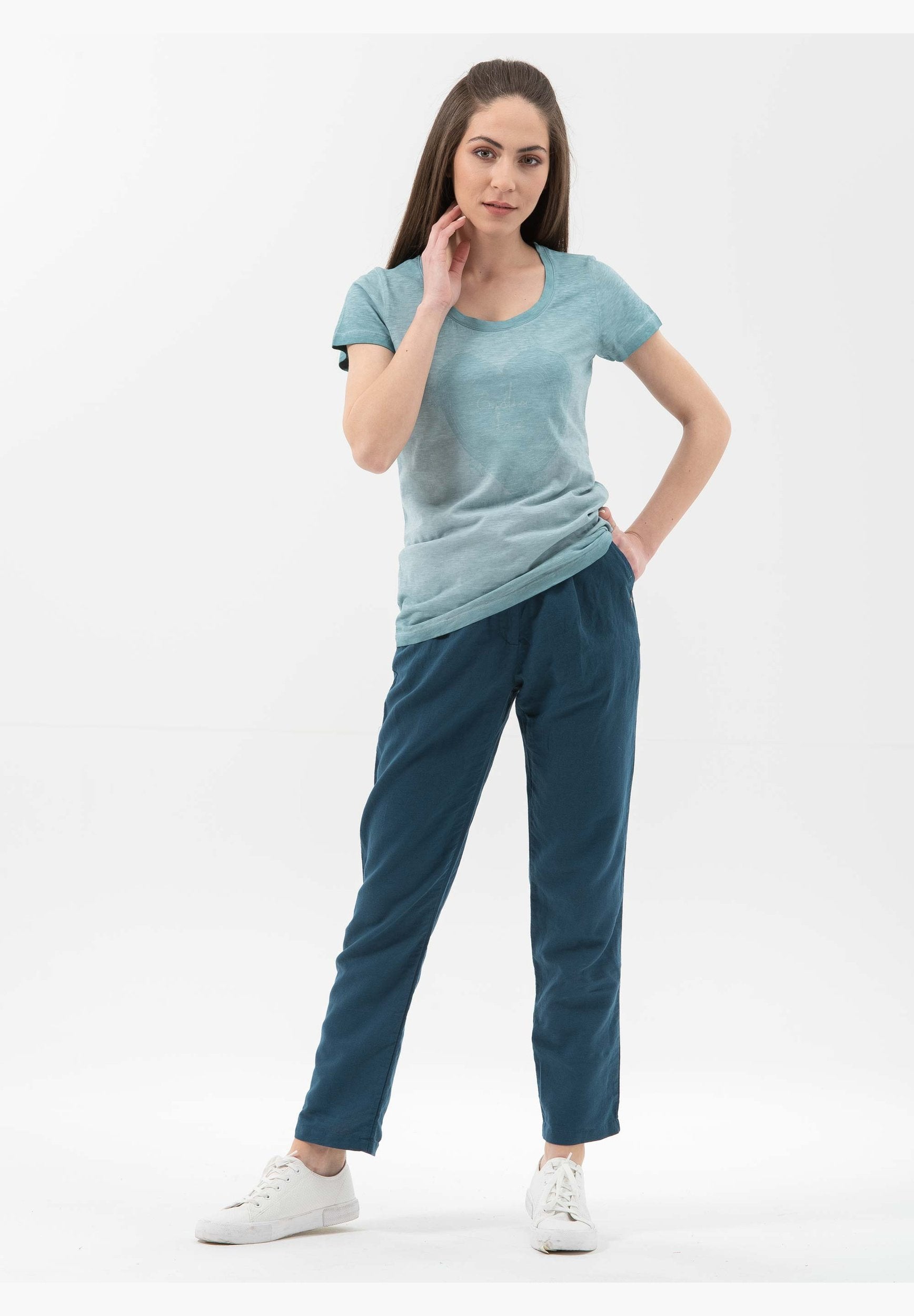 Cold Dyed T-Shirt aus Bio-Baumwolle